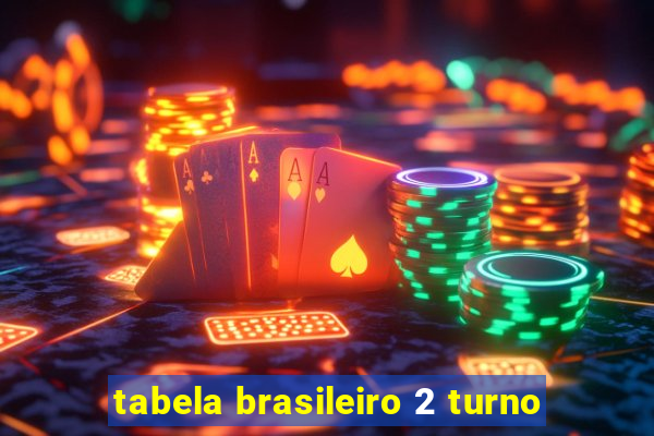 tabela brasileiro 2 turno